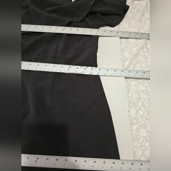 Eloquii Cold Shoulder Ruffle Sheath Dress In Black Plus Size 22 - Picture 5 of 11